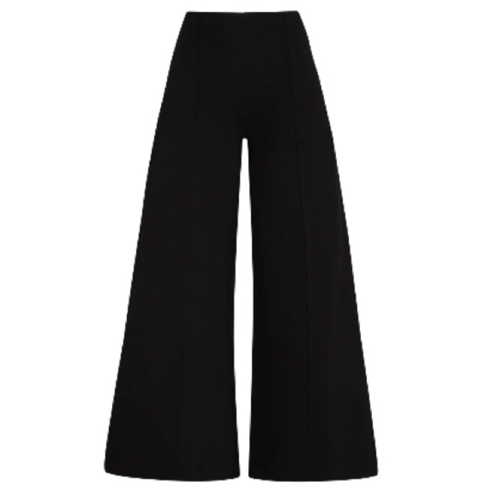 Ripley Rader Black Ponte Knit Wide Leg Pant: Cropped, NWT